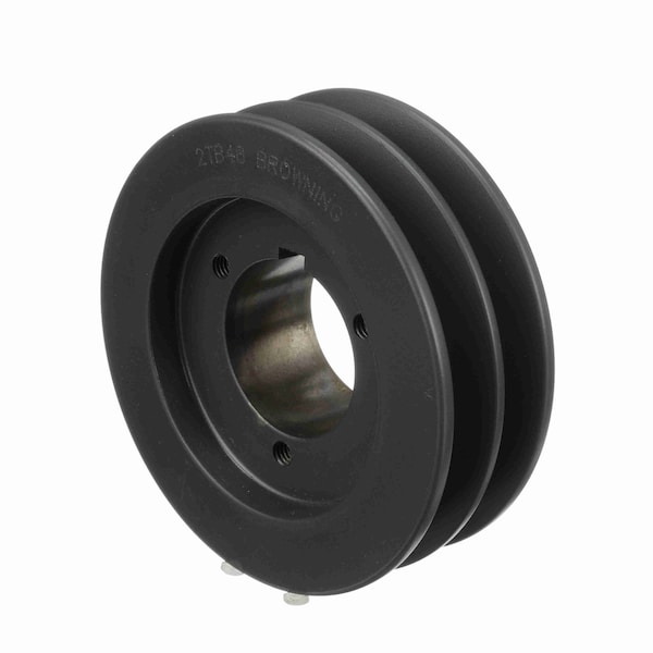 2 Groove Cast Iron Bushed Bore Multiple Sheave, 2TB48